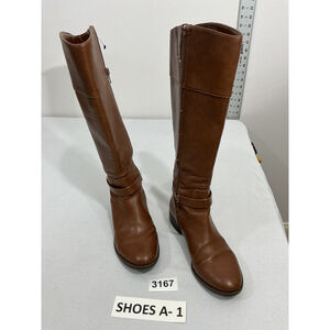 Womans Charter Club Johannes 6 M Brown Full Zip Knee Length Riding Boots